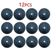 Dleadar 12pcs Black Non-Woven Fabric Tree Protector Mats 27cm Round Weed Control Discs for Garden Plants Shrubs Flower Beds Outdoor Landscaping
